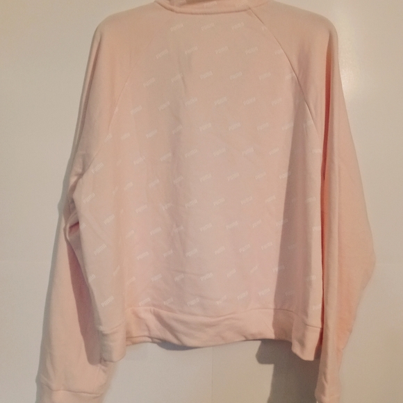 PUMA Rosewater Pink 1/2 Zip Pullover sweater - Picture 3 of 5